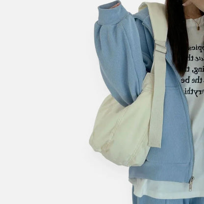 Sac à main banane XL en coton tendance Gisèle