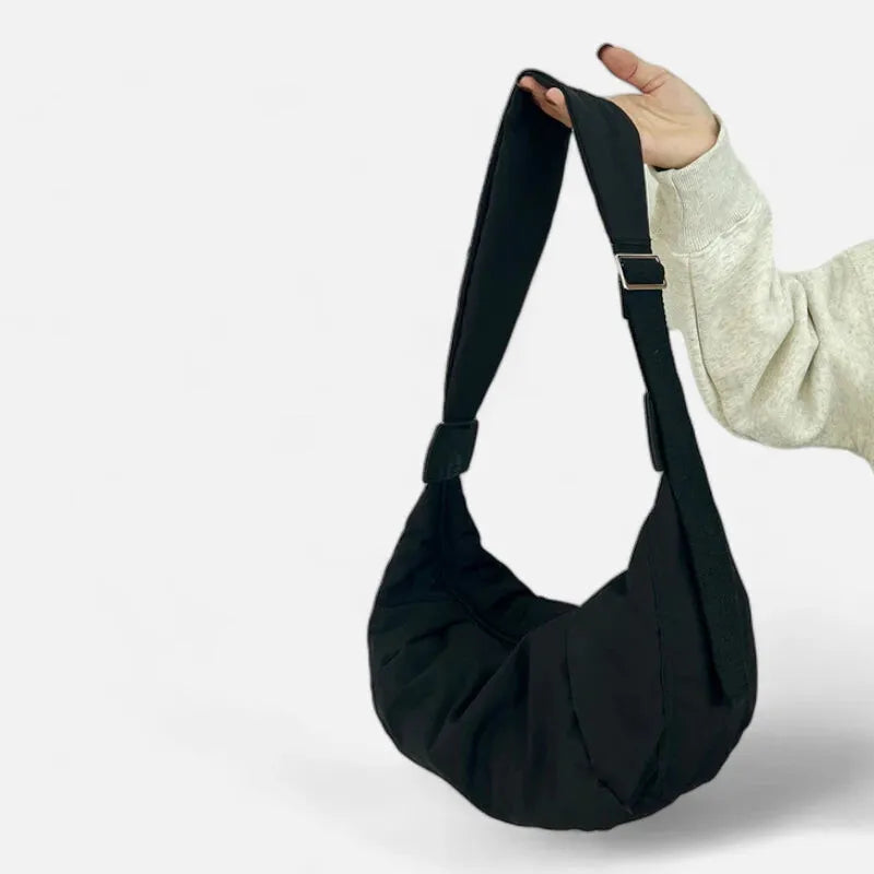 Sac à main banane XL en coton tendance Gisèle