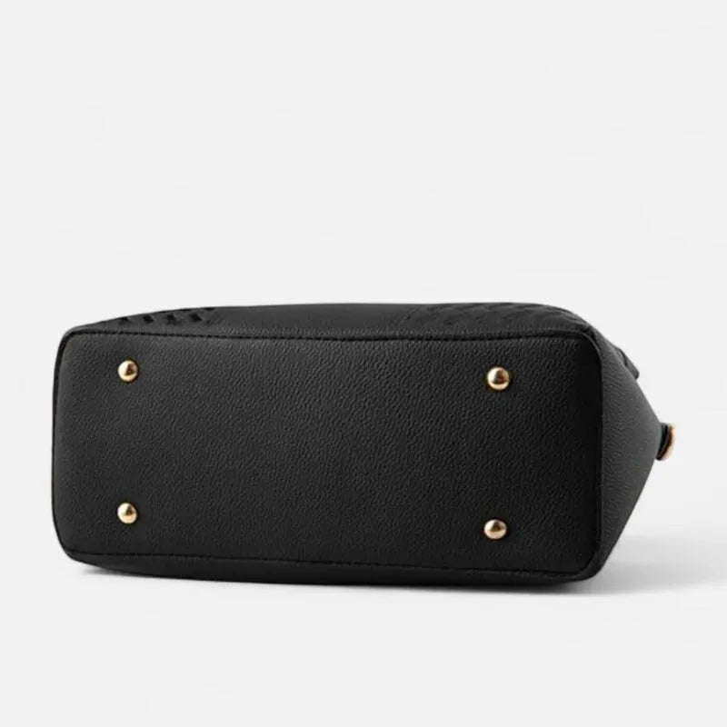 Sac à main bandoulière avec son charms doré assortie Ludovica