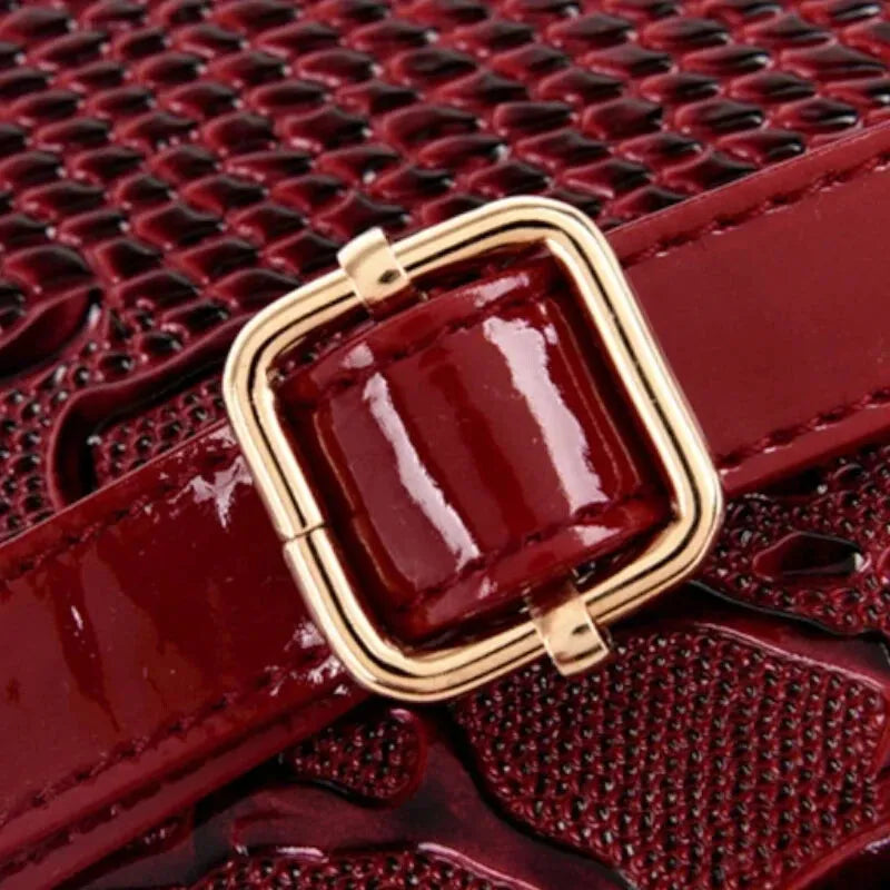 Sac à main bandoulière brillant et texturé Bianca