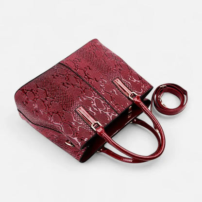 Sac à main bandoulière brillant et texturé Bianca