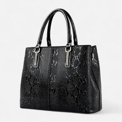 Sac à main bandoulière brillant et texturé Bianca