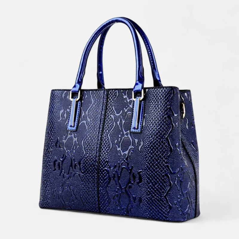 Sac à main bandoulière brillant et texturé Bianca