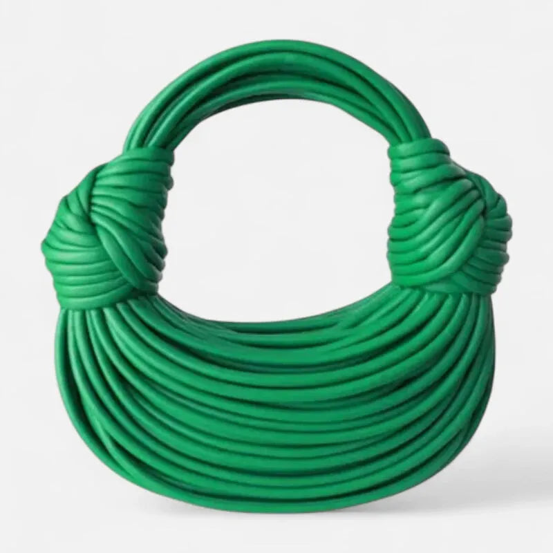 Sac à main bandoulière demi-lune tissé  Francesca