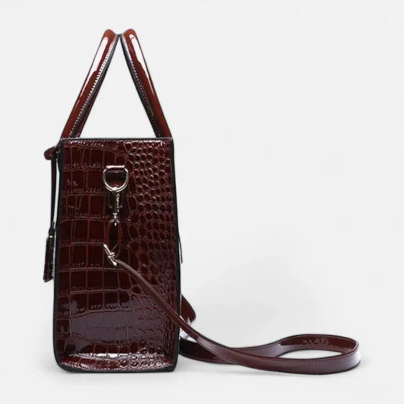 Sac à main bandoulière imitation croco Diane