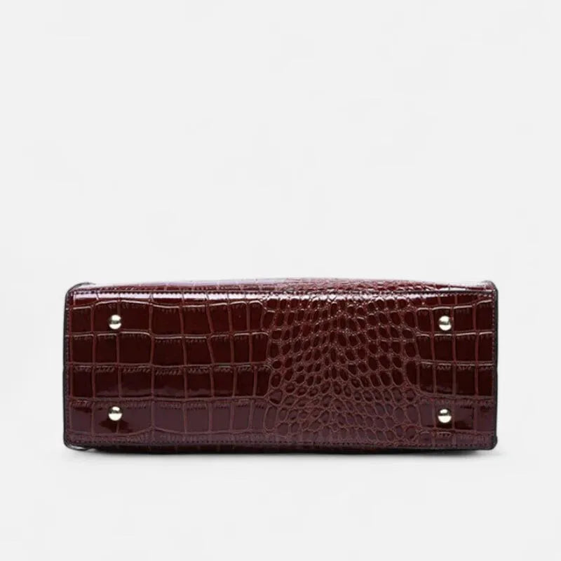 Sac à main bandoulière imitation croco Diane