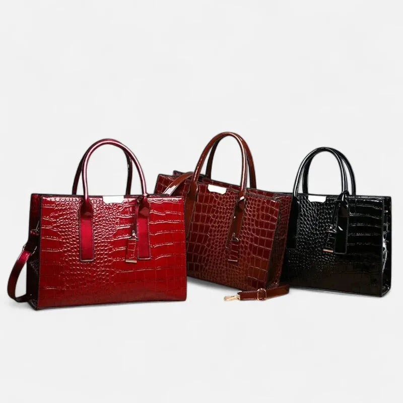 Sac à main bandoulière imitation croco Diane