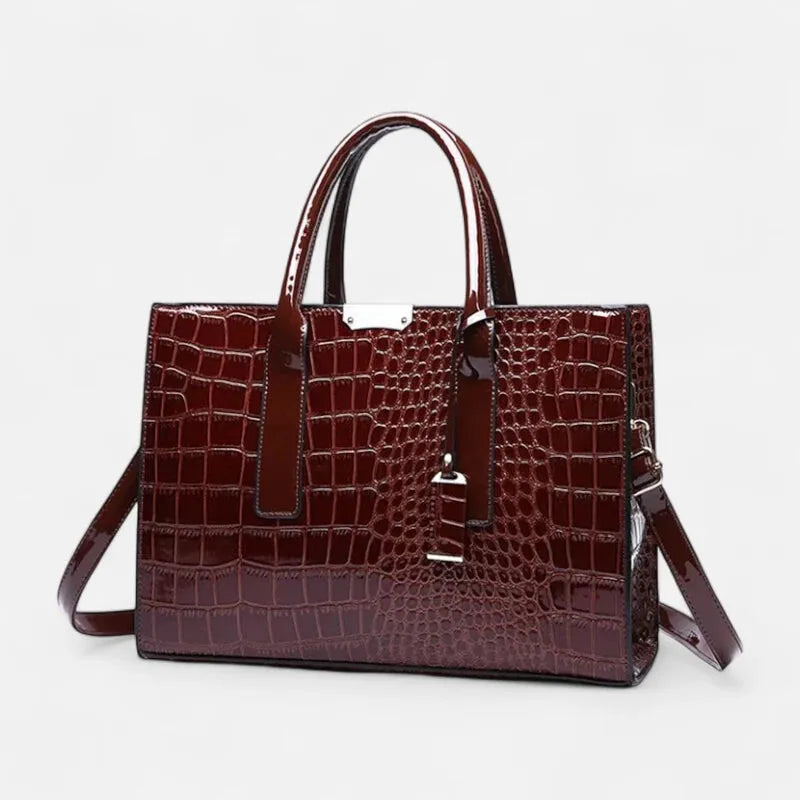 Sac à main bandoulière imitation croco Diane