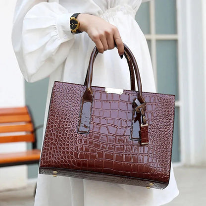 Sac à main bandoulière imitation croco Diane