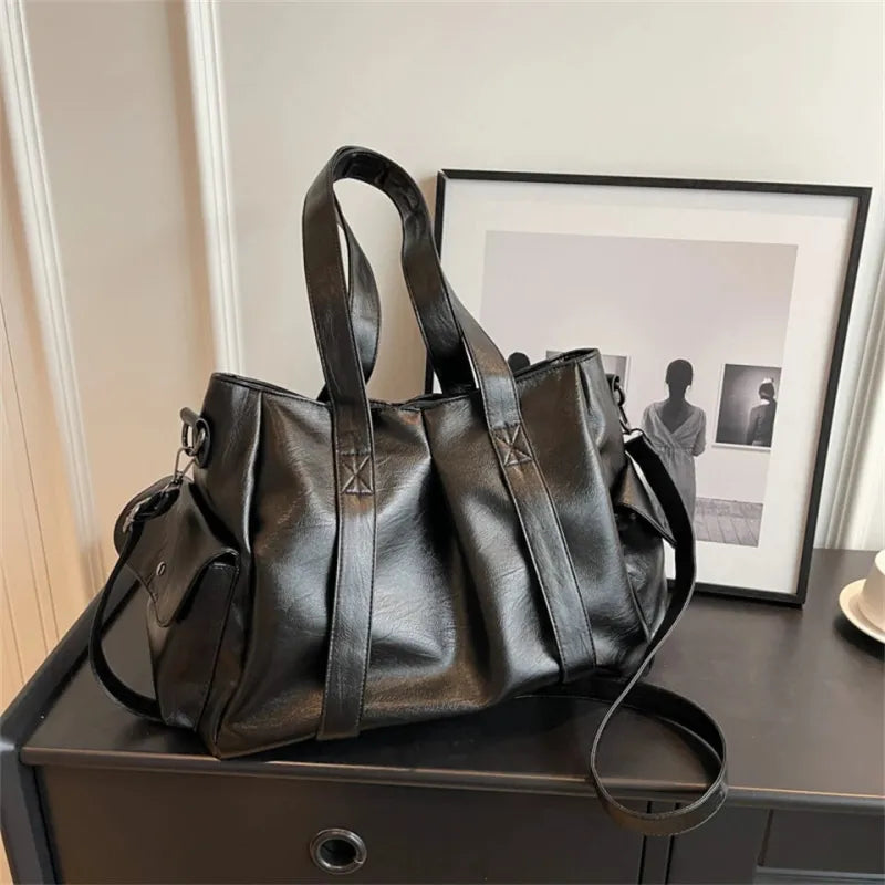 Sac à main bandoulière rétro de cours souple Lucie