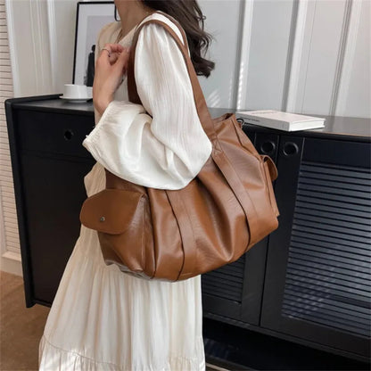 Sac à main bandoulière rétro de cours souple Lucie