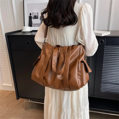 Sac à main bandoulière rétro de cours souple Lucie