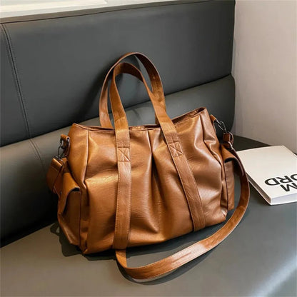 Sac à main bandoulière rétro de cours souple Lucie