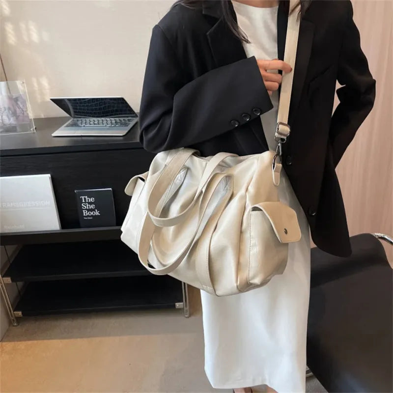 Sac à main bandoulière rétro de cours souple Lucie