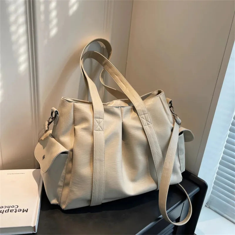 Sac à main bandoulière rétro de cours souple Lucie