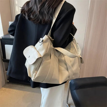 Sac à main bandoulière rétro de cours souple Lucie