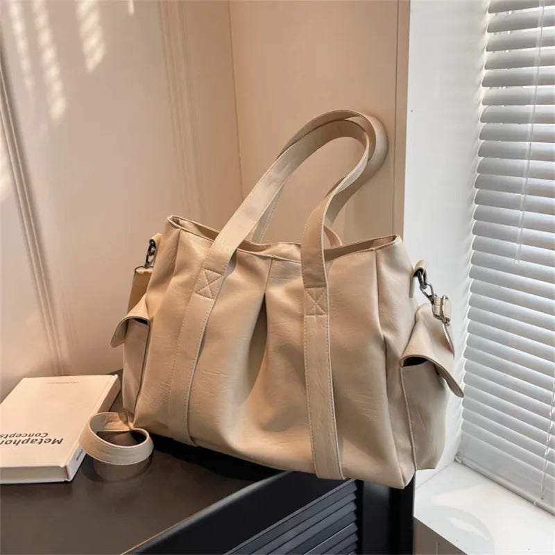 Sac à main bandoulière rétro de cours souple Lucie