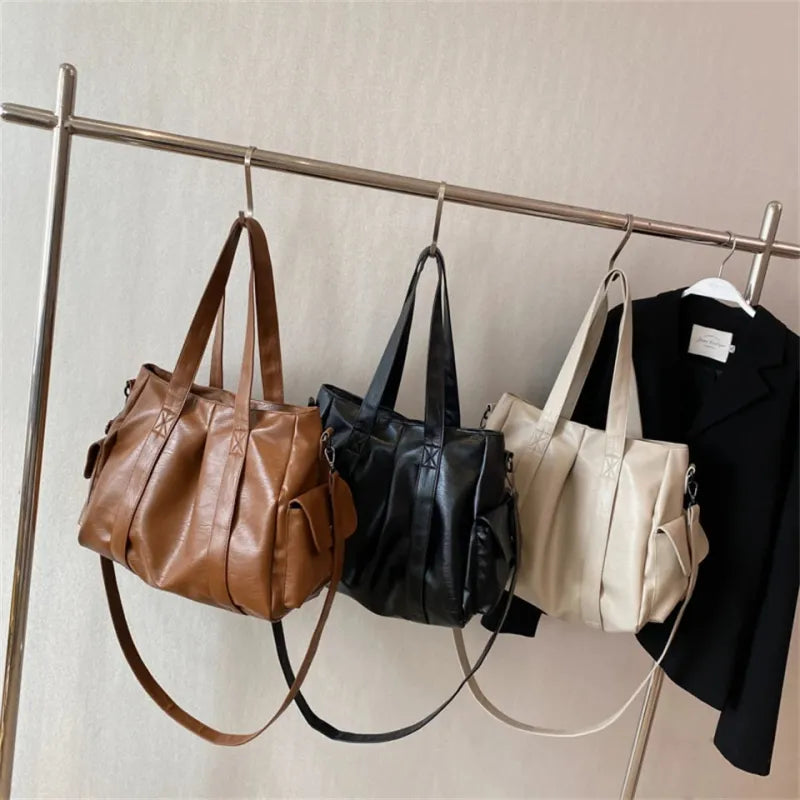 Sac à main bandoulière rétro de cours souple Lucie