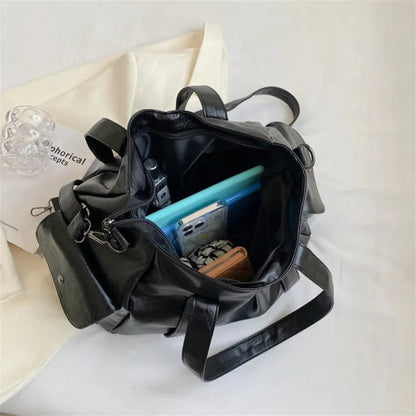 Sac à main bandoulière rétro de cours souple Lucie