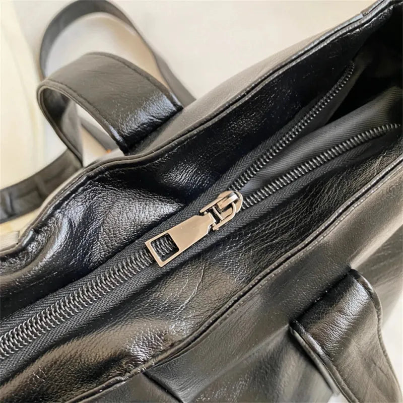 Sac à main bandoulière rétro de cours souple Lucie