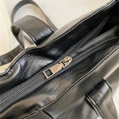 Sac à main bandoulière rétro de cours souple Lucie