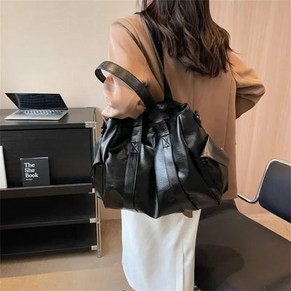 Sac à main bandoulière rétro de cours souple Lucie