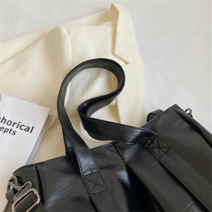 Sac à main bandoulière rétro de cours souple Lucie