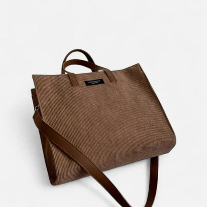 Sac à main cabas bandoulière en velours Julia