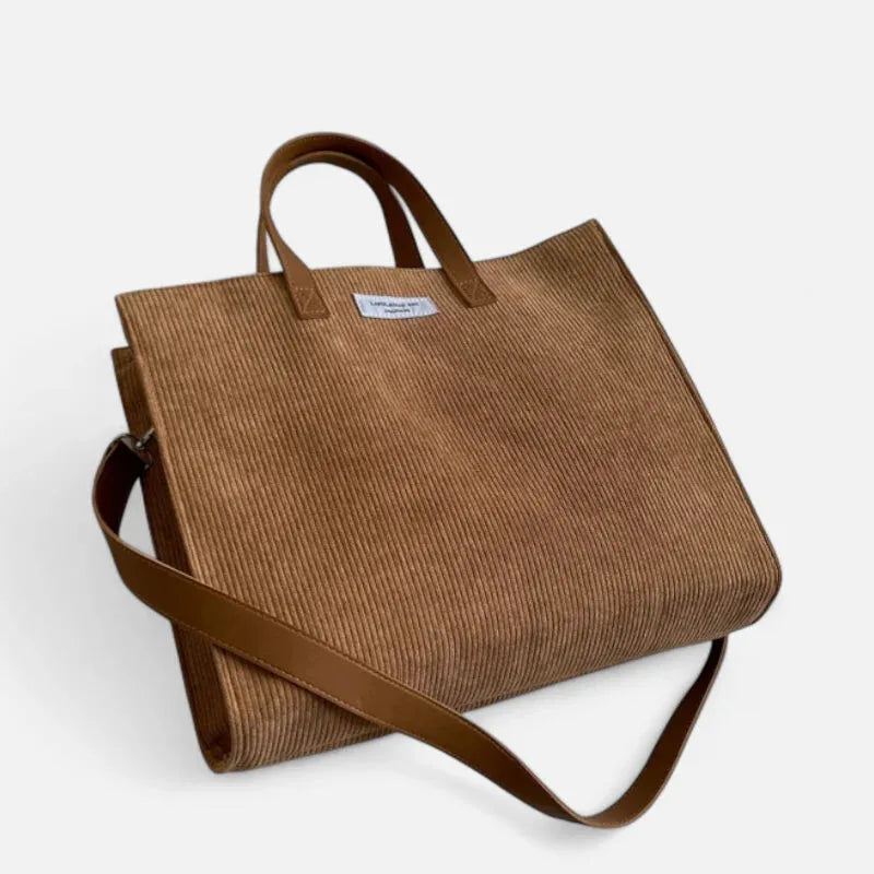 Sac à main cabas bandoulière en velours Julia