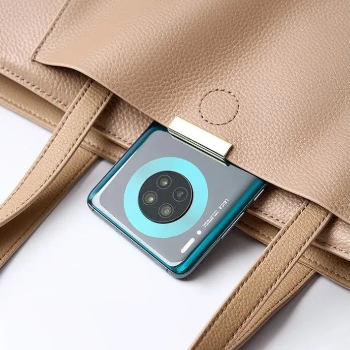 Sac à main cabas grandes poches avant et arrière Romy