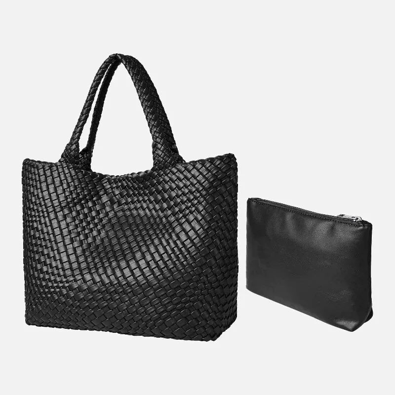 Sac à main cabas tressé avec pochette assortie Chloé