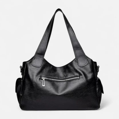 Grand sac à main de cours rétro souple à bandoulière Léonie