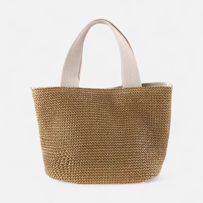 Sac à main en paille tressée Stella