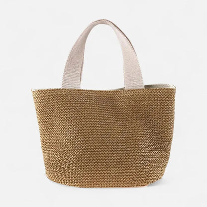 Sac à main en paille tressée Stella