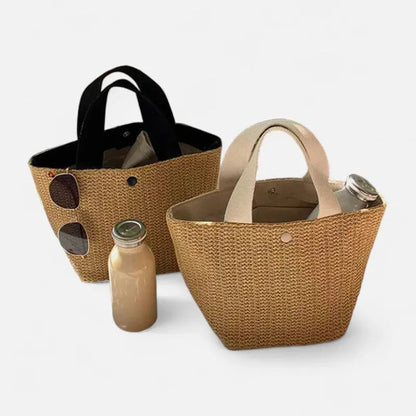 Sac à main en paille tressée Stella