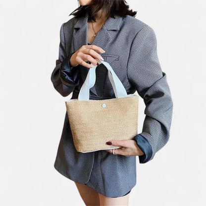 Sac à main en paille tressée Stella