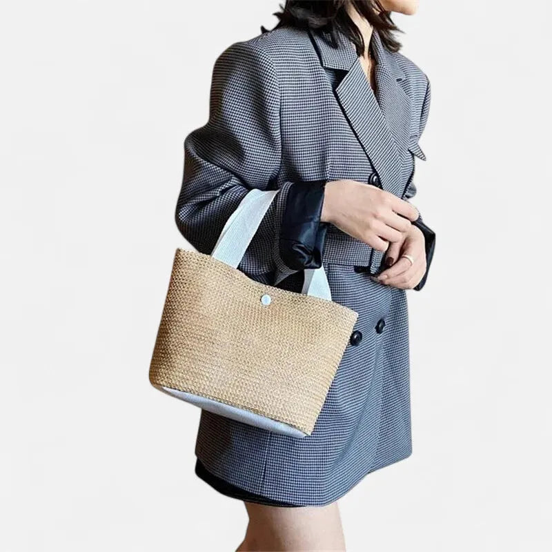 Sac à main en paille tressée Stella