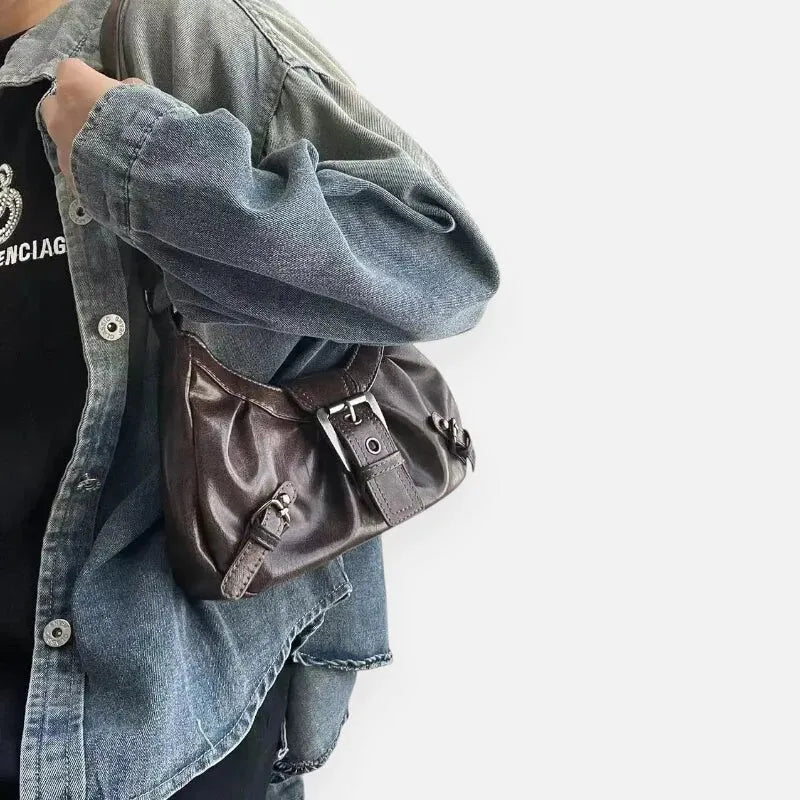 Sac à main hobo rétro à bandoulière Berthe