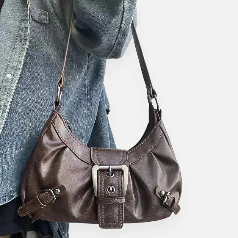 Sac à main hobo rétro à bandoulière Berthe