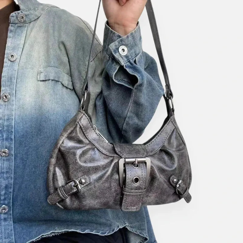 Sac à main hobo rétro à bandoulière Berthe