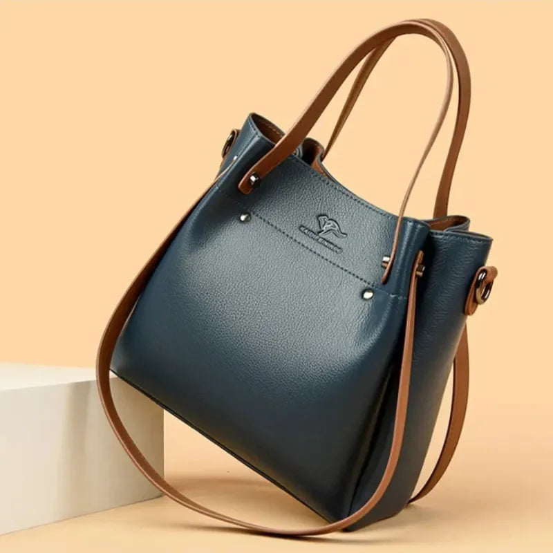 Sac à main seau double porté à bandoulière Eugénie