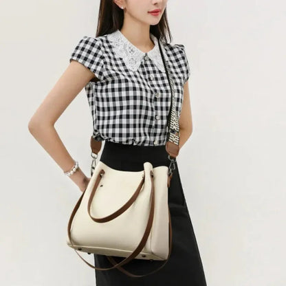 Sac à main seau double porté à bandoulière Eugénie