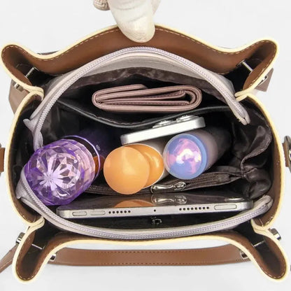 Sac à main seau double porté à bandoulière Eugénie